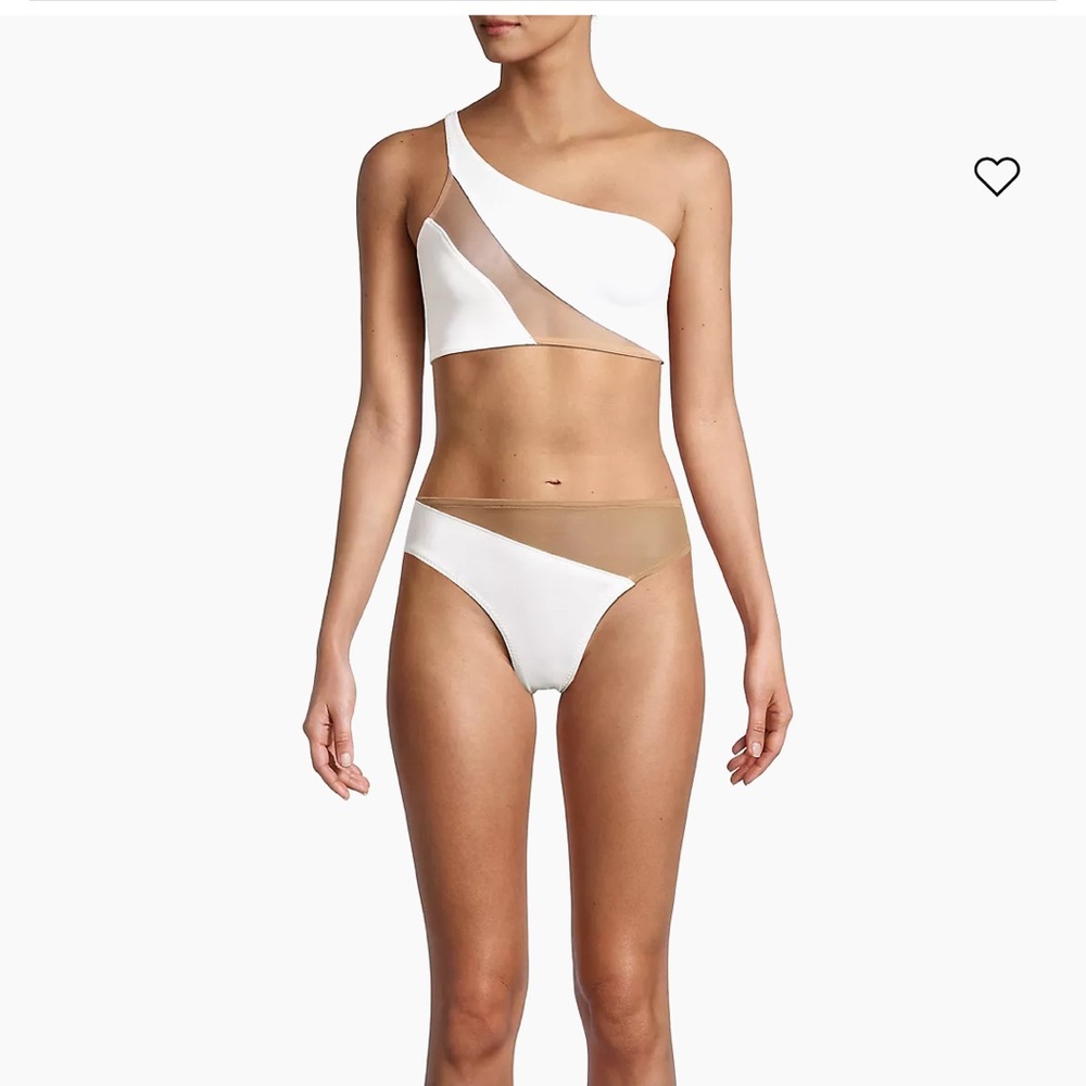 Norma Kamali snake mash bikini bottoms L Brand New